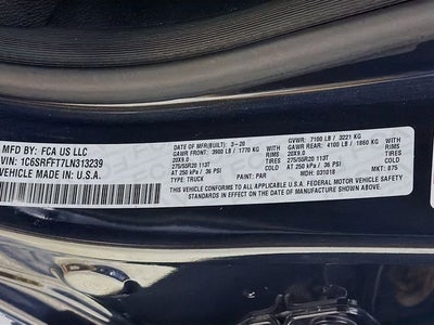 2020 RAM 1500 Big Horn/Lone Star