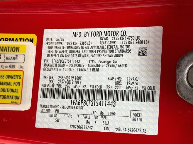 2026 Ford Mustang GT Premium RTR SPEC 3