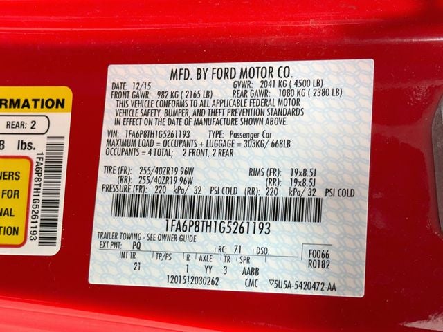 2016 Ford Mustang EcoBoost