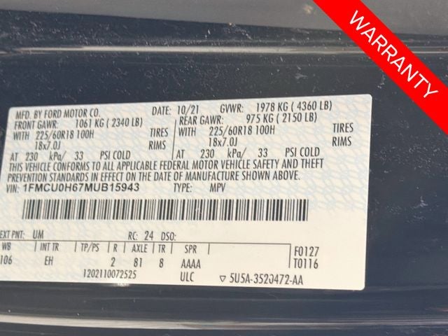 2021 Ford Escape SEL
