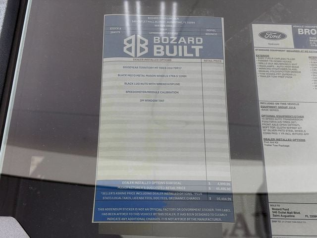 2026 Ford Bronco Base Bozard Built