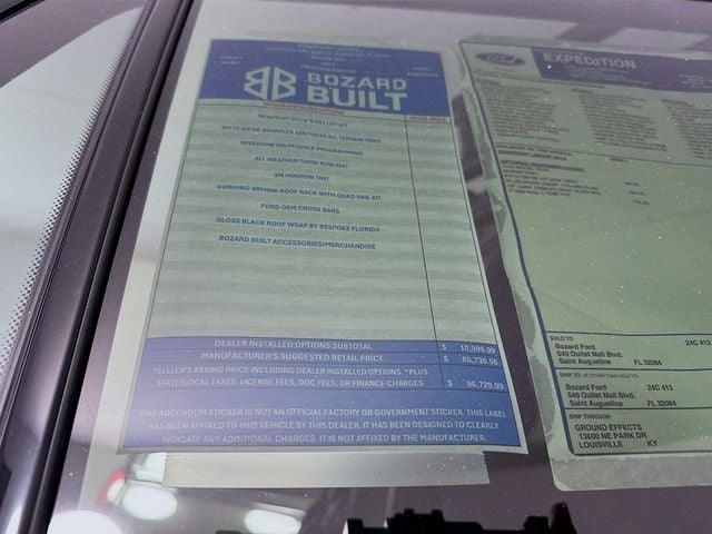 2026 Ford Expedition Tremor Bozard Built