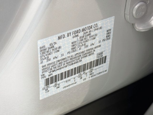 2026 Ford Explorer Platinum
