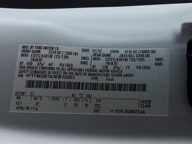 2018 Ford F-250SD XLT