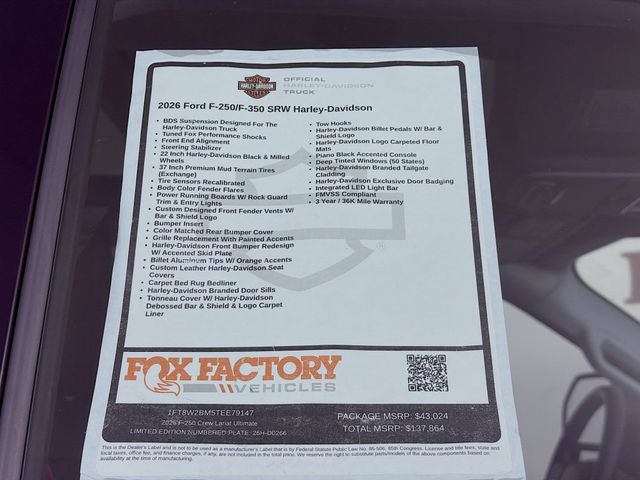 2026 Ford F-250SD Lariat