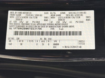 2026 Ford F-250SD Lariat