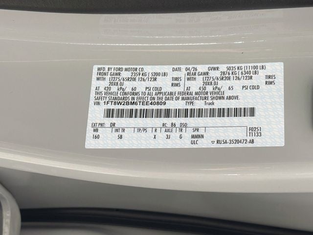 2026 Ford F-250SD Lariat