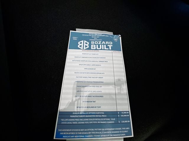 2026 Ford F-350SD Bozard Built