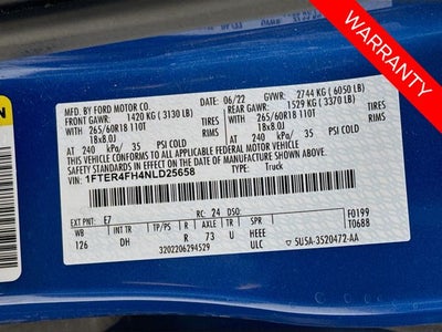 2022 Ford Ranger Lariat