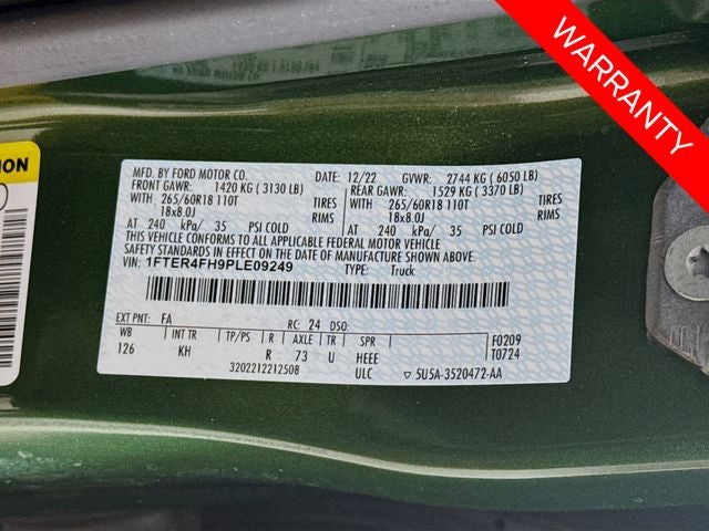 2023 Ford Ranger Lariat