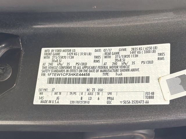 2017 Ford F-150 XL