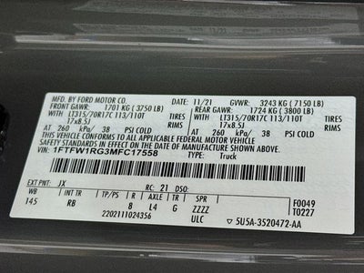 2021 Ford F-150 Raptor