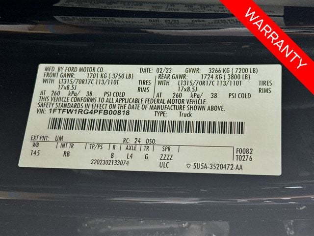 2023 Ford F-150 Raptor