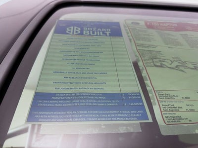 2026 Ford F-150 Raptor Bozard Built