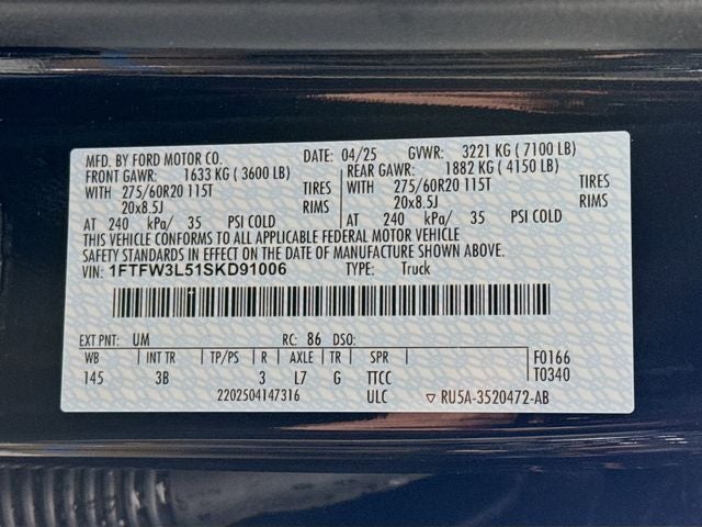 2025 Ford F-150 XLT B.A.T. Spec R