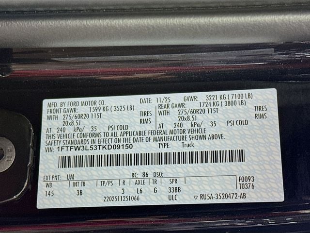 2026 Ford F-150 Black Widow Supercharged