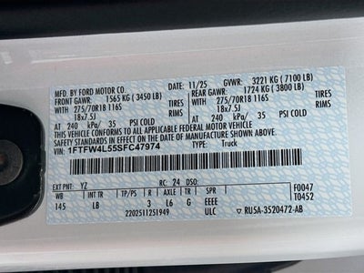 2025 Ford F-150 Tremor