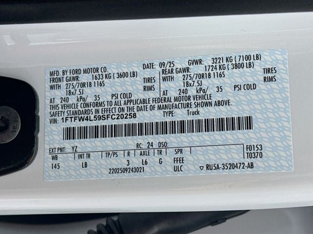 2025 Ford F-150 Tremor