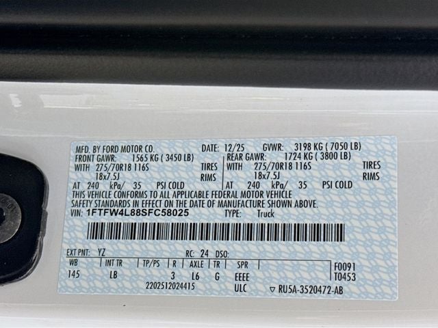 2025 Ford F-150 Tremor