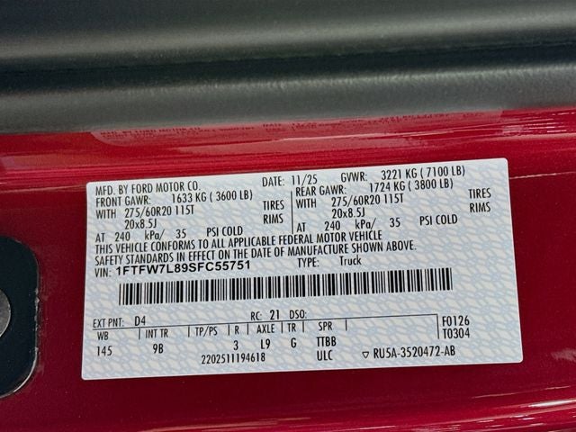 2025 Ford F-150 Platinum Bozard Built