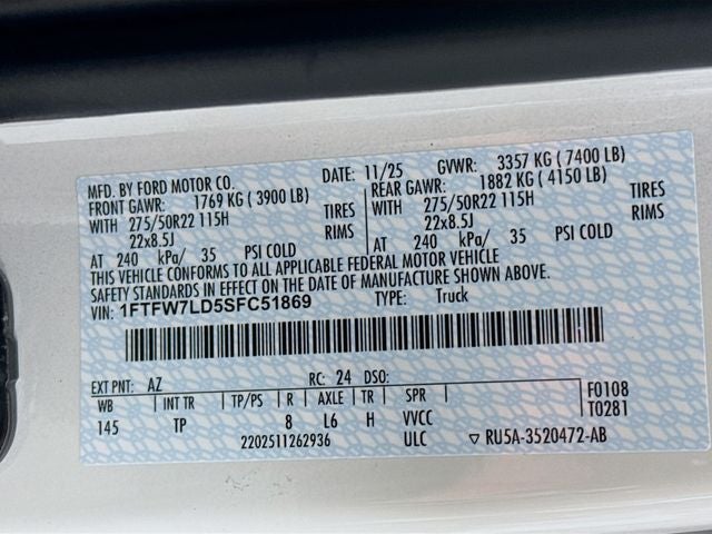 2025 Ford F-150 Platinum