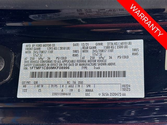 2021 Ford F-150 XL