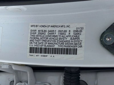 2020 Honda Accord Hybrid Base