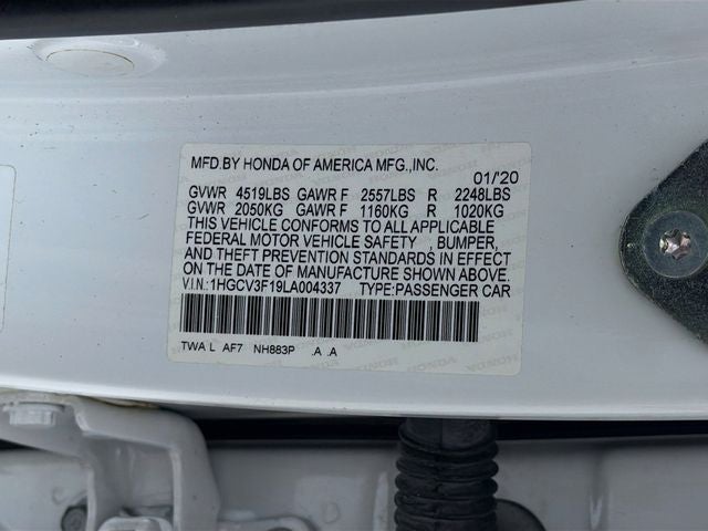 2020 Honda Accord Hybrid Base