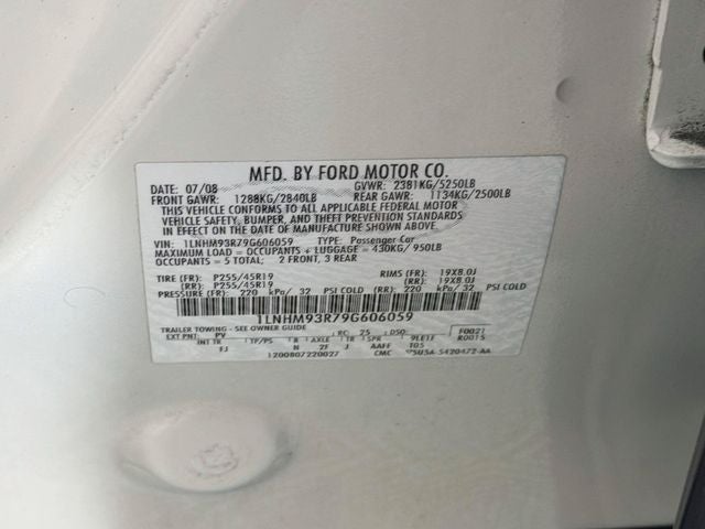 2009 Lincoln MKS Base