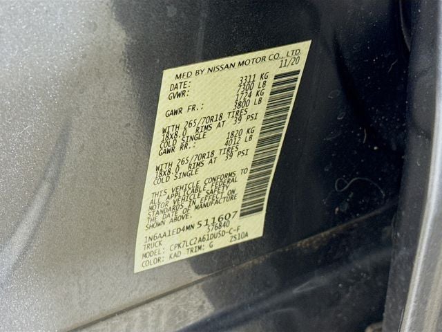 2021 Nissan Titan SV