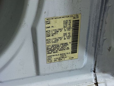 2020 Nissan NV2500 HD SV