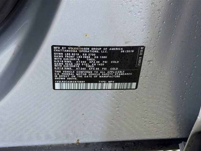 2019 Volkswagen Atlas 3.6L V6 SE 4Motion