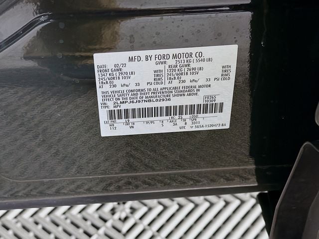 2022 Lincoln Nautilus Standard