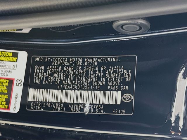 2026 Toyota Camry XSE