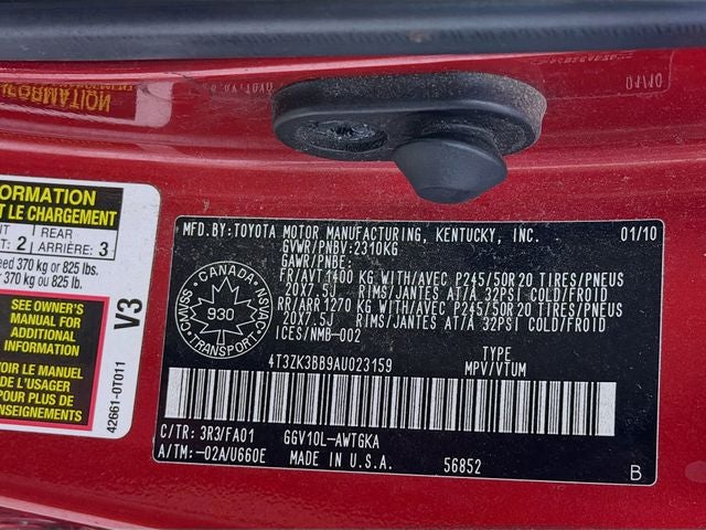 2010 Toyota Venza Base