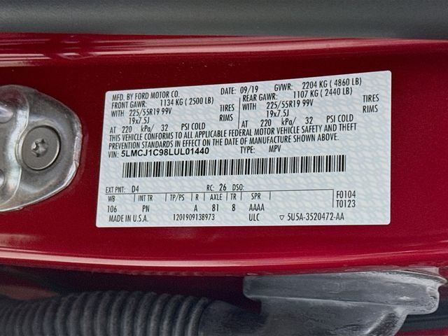 2020 Lincoln Corsair Standard