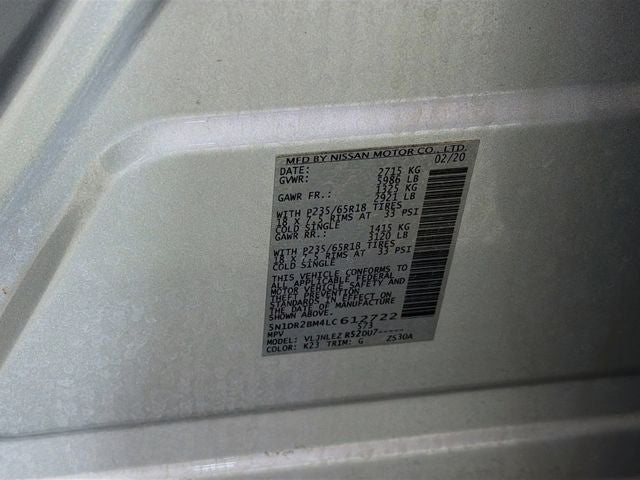 2020 Nissan Pathfinder SV