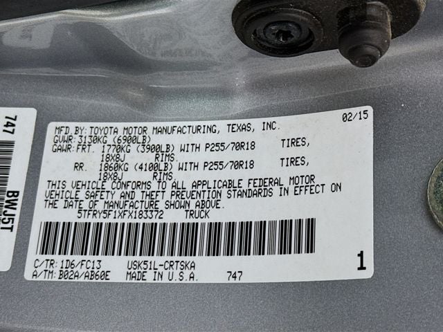 2015 Toyota Tundra SR5