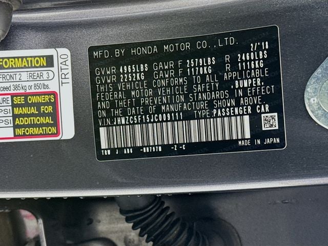 2018 Honda Clarity Plug-In Hybrid Base