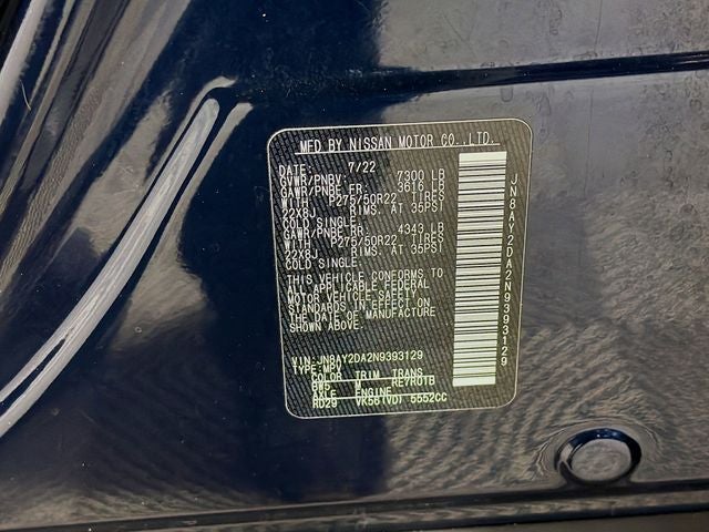 2022 Nissan Armada Platinum