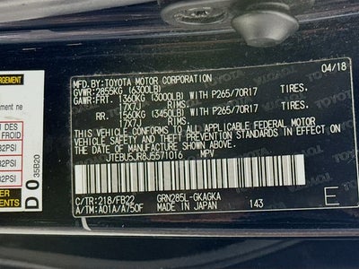 2018 Toyota 4Runner SR5