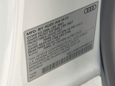 2023 Audi SQ8 4.0T Prestige quattro