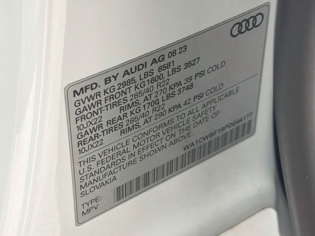 2023 Audi SQ8 4.0T Prestige quattro