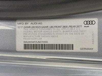 2018 Audi A7 3.0T Premium Plus quattro